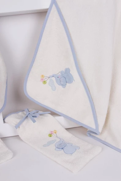 Unicorn Nakışlı Yenidoğan Bebek Hastane Çıkış Seti 8 Parça - Resim 8