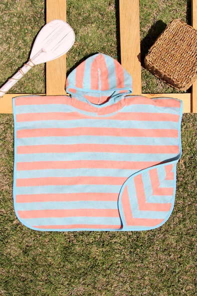 %100 Pamuk Outlet 75x60 Bebek-Çocuk Panço - Resim 6