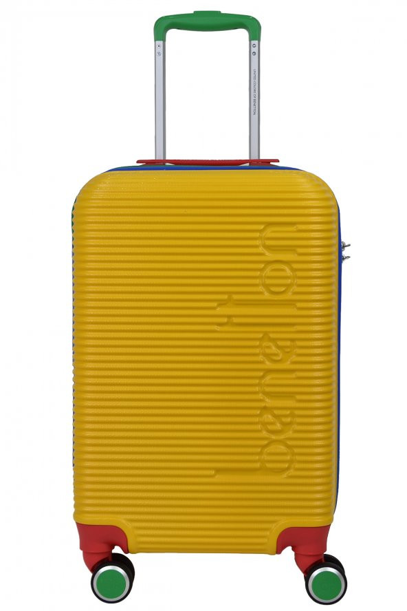 United Colors Of Benetton Lüx Abs Kabin Boy Valiz Sarı BNT500 - Resim 2