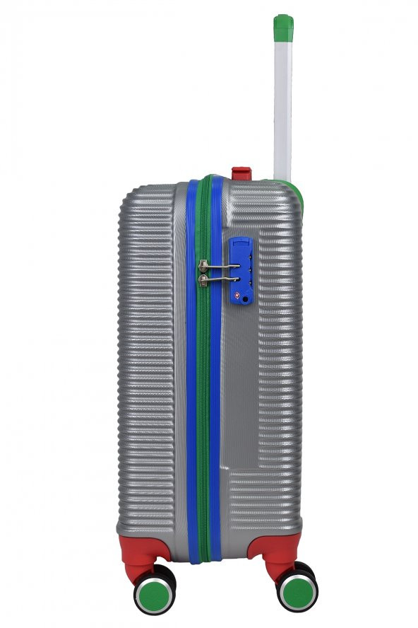 United Colors Of Benetton Lüx Abs Kabin Boy Valiz Gri BNT500 - Resim 3