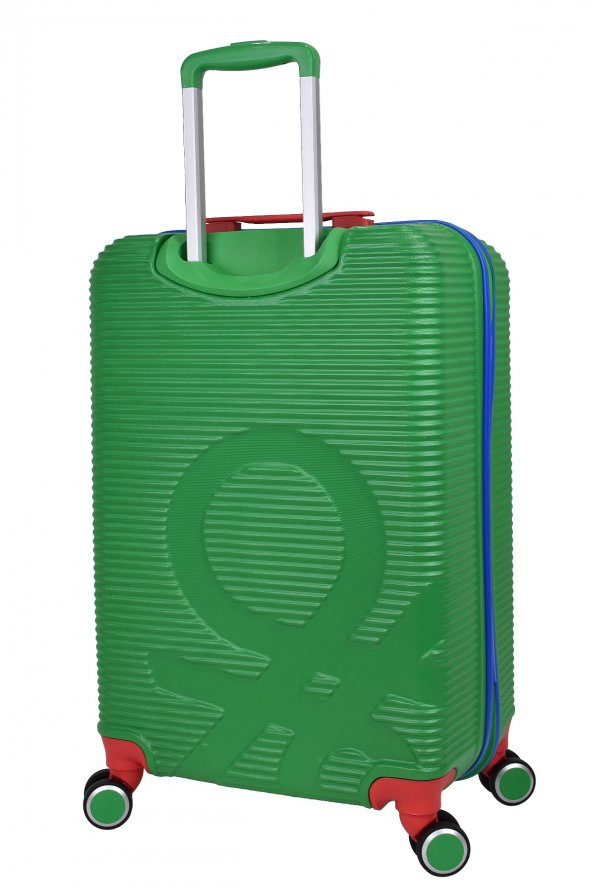 United Colors Of Benetton Lüx Abs 2li Valiz Seti Orta Boy - Kabin Boy Yeşil BNT500 - 4