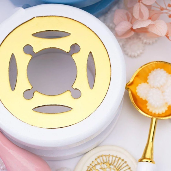 Davetiye Mum Mühürü Uygulama Seti Beyaz Renk 337 Zeytin Dalı - Resim 11