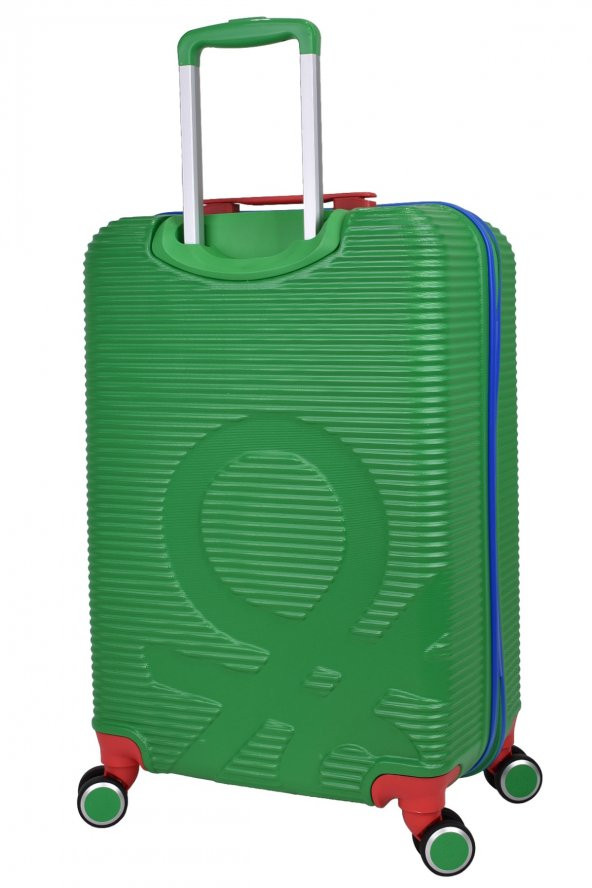 United Colors Of Benetton Lüx Abs 2li Valiz Seti Büyük Boy - Orta Boy Yeşil BNT500 - Resim 4