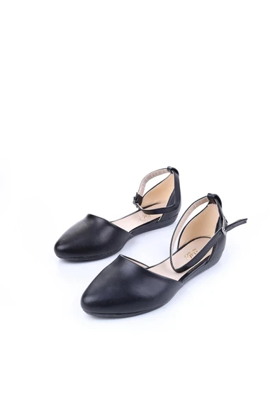 Sedef 444 Kadın Bilekten Bağlı Günlük Babet Ayakkabı - Resim 3