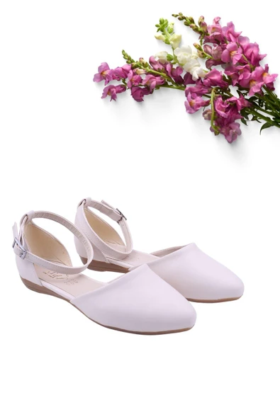 Sedef 444 Kadın Bilekten Bağlı Günlük Babet Ayakkabı ürün görseli 1