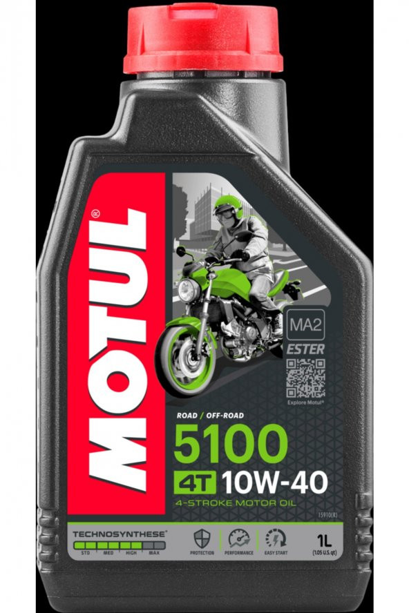Motul 5100 10w-40 4t 1 Lt Motosiklet Motor Yağı