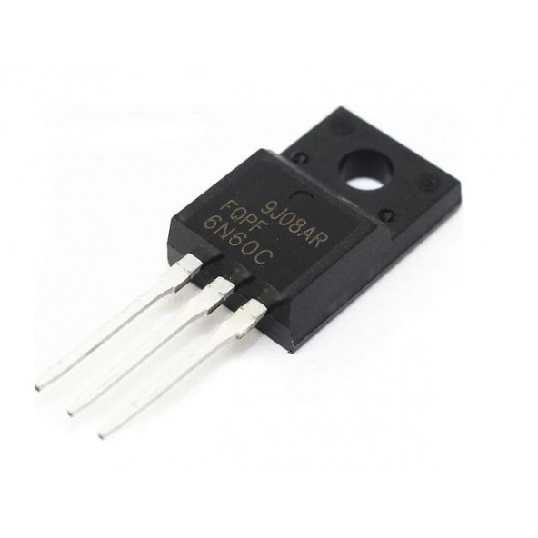 6N60C - 600V 12A N-Kanal Mosfet - TO220F (5 Adet)