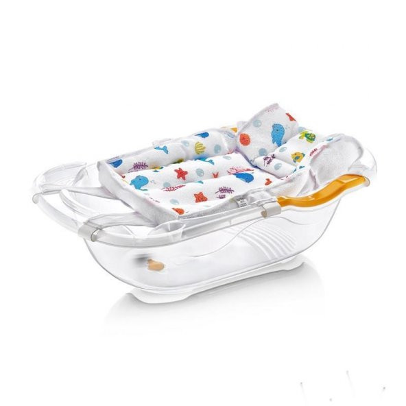 BabyJem Desenli Köpüklü Bebek Banyo Küvet Filesi 393 Beyaz - 2
