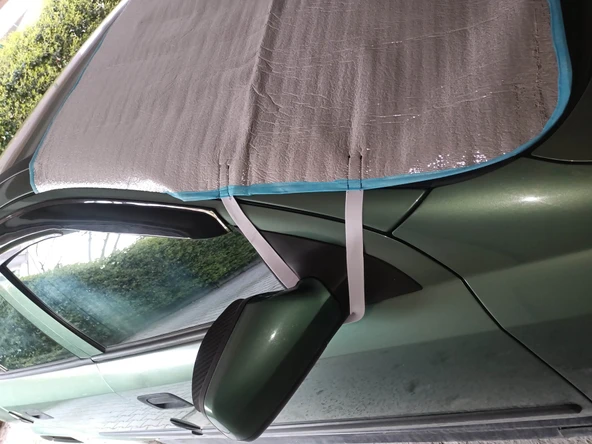 Ygt Ambalaj Araç Oto Ön Cam Güneşlik Kar Don Buzlanma Koruyucu Branda Örtü Güneşlik - 3