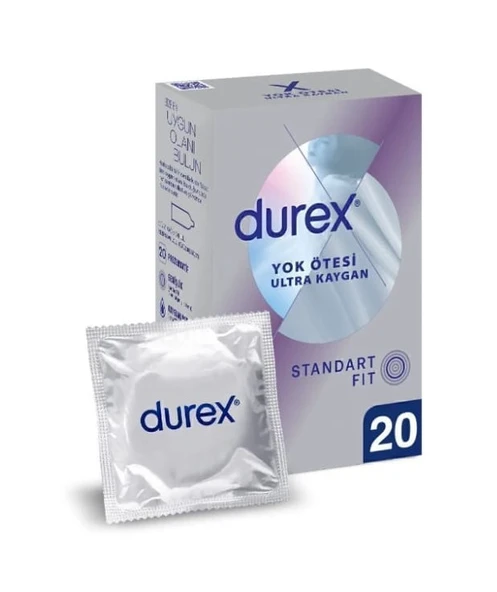 Durex Ultra Kaygn Ekstra İnce Prezvtif 20'li ürün görseli 1