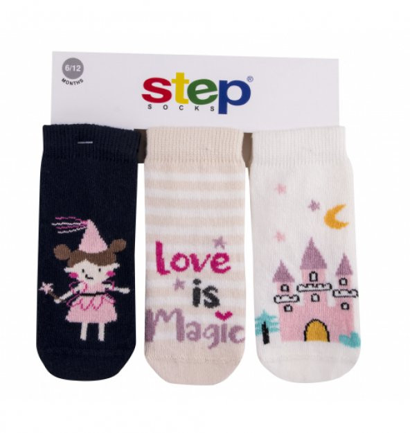 Step 3lü Fairy Soket Çorap 10276 Karışık Renkli