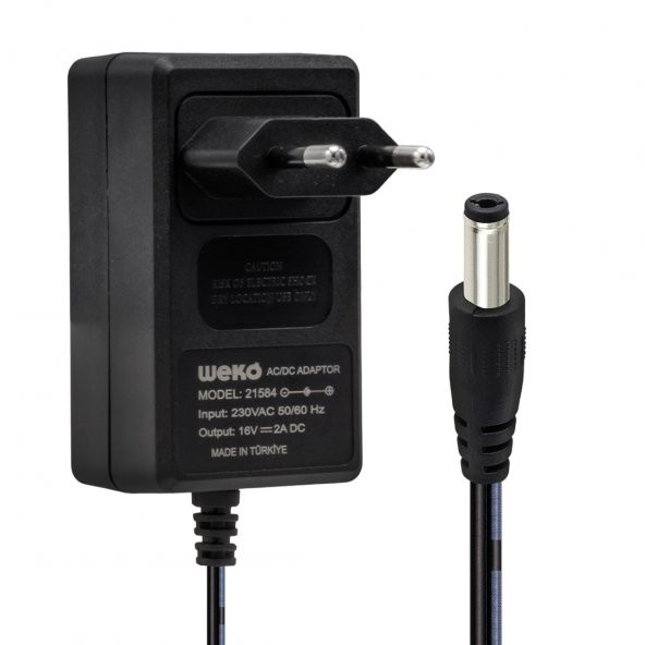 Ayt Weko 16 Volt - 2 Amper 5.5 2.5 Uçlu Yerli Üretim Power Jacklı Santral Adaptörü - 3