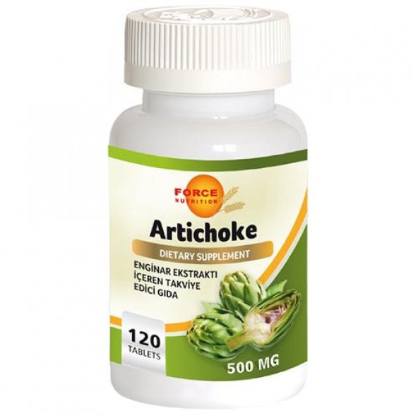 Force Nutrition Enginar Ekstratı 500 Mg 120 Tablet Artichoke
