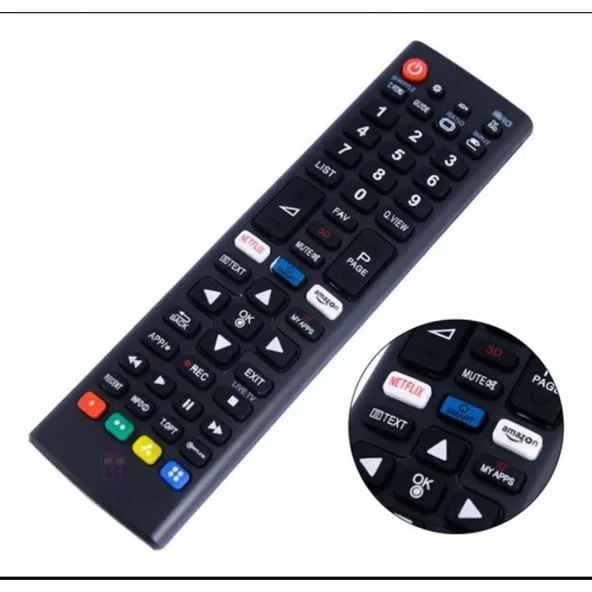 HRL9894 LG LCD TV LE-7261 PATA NETFLIX AMAZON TUŞLU KUMANDASI ürün görseli 1