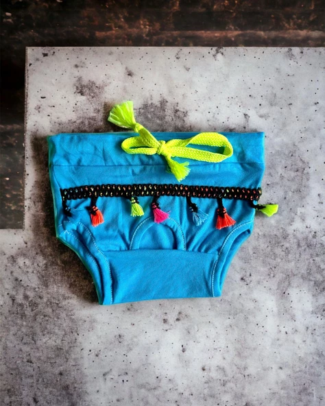 Blue Tufty Kemique's Secret Köpek İç Çamaşırı Regl Külot Don - 6