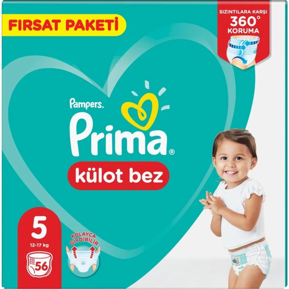 Prima Külot Bebek Bezi Fırsat Paketi 5 Beden 56 Adet - Resim 3