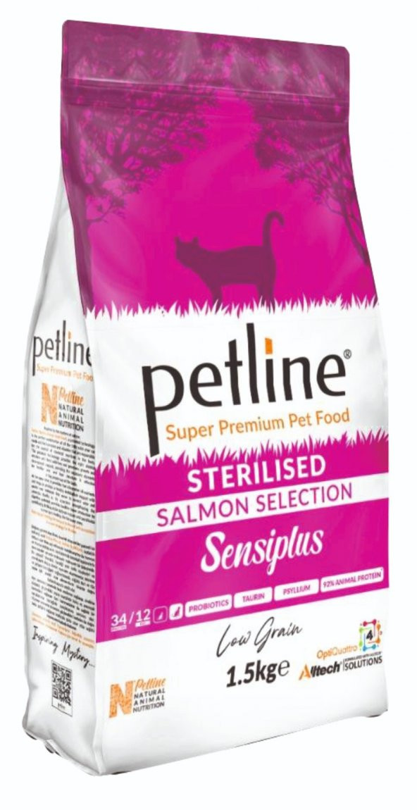 Petline S. P. Yetişkin Kedi Maması Kısırlaştırılmış Somonlu 1.5 Kg  (Sensiplus) - 1