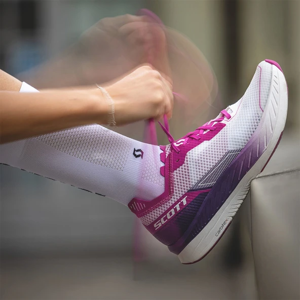Scott Speed Carbon RC Kadın Koşu Ayakkabısı-BEYAZ - Resim 2