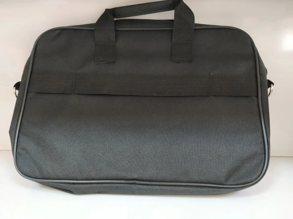 Güven Sistem 15.6" 3 Gözlü Kumaş Laptop Çantası siyah - Resim 3
