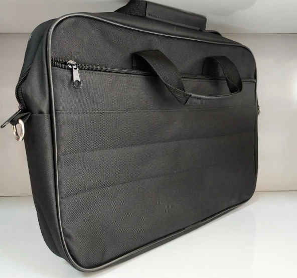 Güven Sistem 15.6" 3 Gözlü Kumaş Laptop Çantası siyah - Resim 4