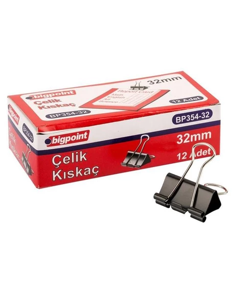 Bigpoint Çelik Kıskaç 32mm 12li Kutu