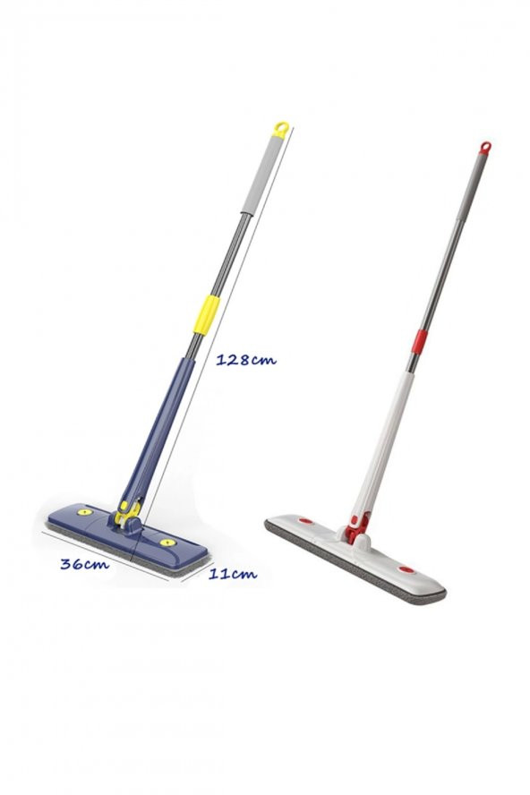 Yedek Bezli Kendinden Sıkmalı Paspas Mop Temizlik Seti Ev bakım ve Temizlik Duvar Yer Silme Paspas - Resim 2