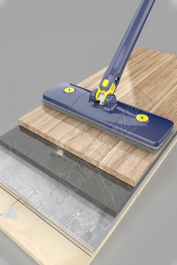 Yedek Bezli Kendinden Sıkmalı Paspas Mop Temizlik Seti Ev bakım ve Temizlik Duvar Yer Silme Paspas - Resim 6