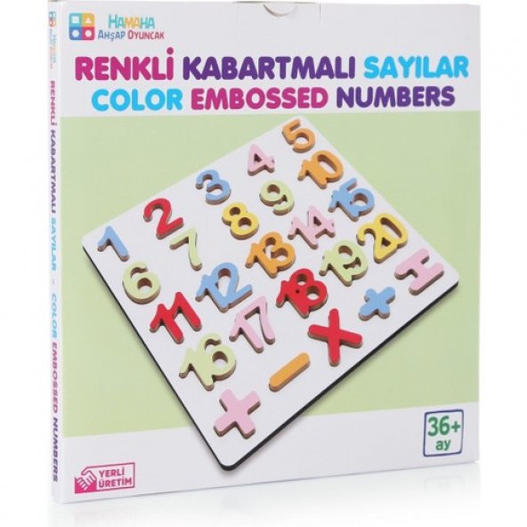 Hamaha Ahşap Renkli Sayılar HMH-123 - 3