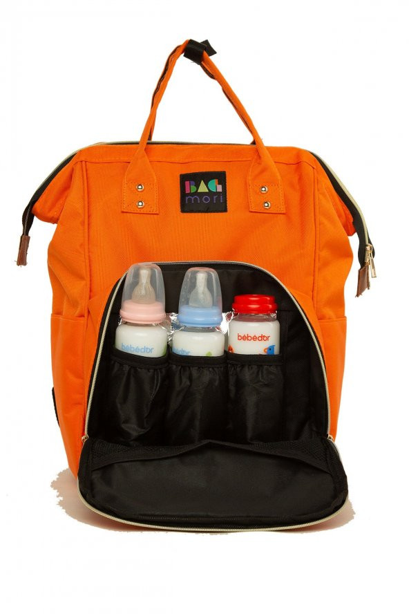 Bagmori Turuncu Anne Bebek Bakım Sırt Çantası