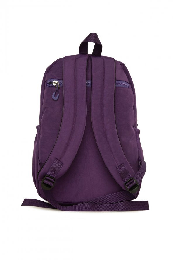 Bagmori Mor Oturtma Çok Cepli Logolu Paraşüt Sırt Çantası - Resim 3