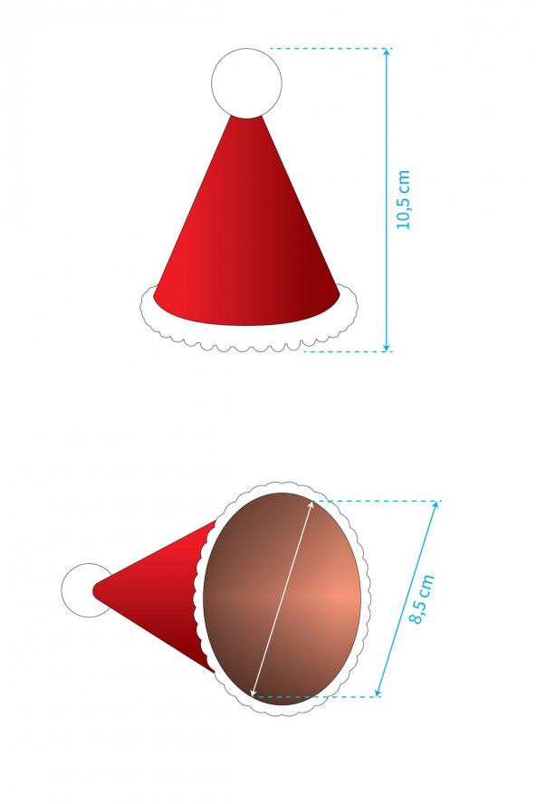 Mavi Mini Simli Ponpon Şapka 9 Ay - 3
