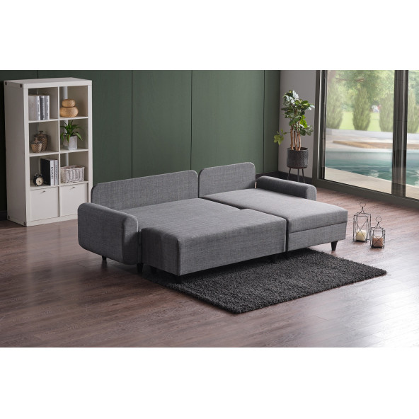 KAGU CORNER FLAVİA KÖŞE TAKIMI PUFLU GRİ - 5