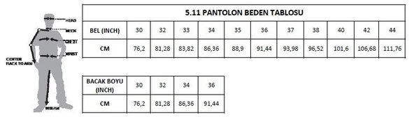 5.11 STRIKE W-FLEX-TAC PANTOLON STONE - 10