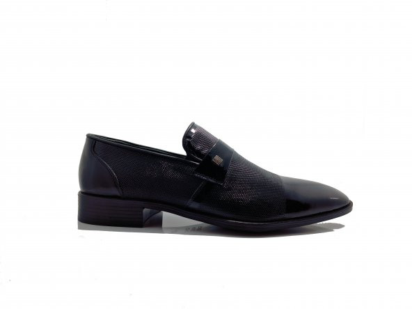 EHİL Siyah/Rugan Hakiki Deri Erkek Klasik Ayakkabı