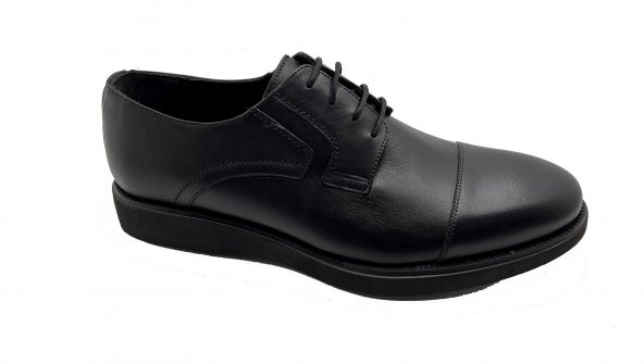 NEVZAT ZÖHRE 1877 Siyah Hakiki Deri Erkek Klasik Ayakkabı