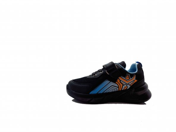 Arvenzo 510 Siyah Bantlı/Işıklı Patik Çocuk Spor Ayakkabı - 3