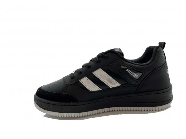 Cobra 0011 Siyah Garson Cilt Erkek Çocuk Spor Ayakkabı - 3