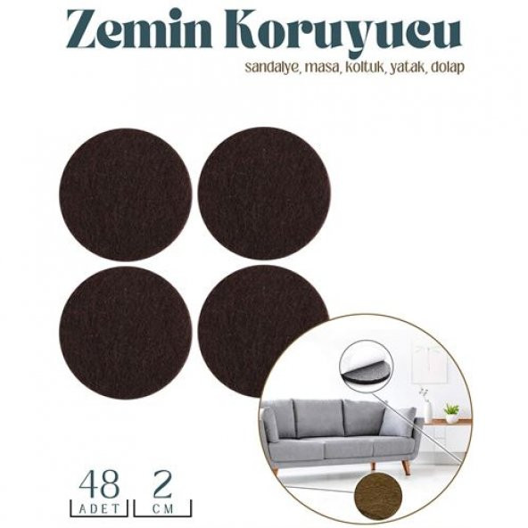 TransForMacion Zemin Koruyucu Keçe 48 Adet 20 mm 718427