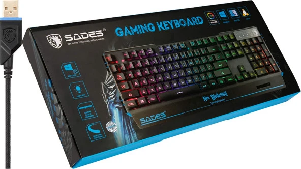 Sades Neo Blademail Oyuncu Klavyesi SA-KB104S - Resim 4