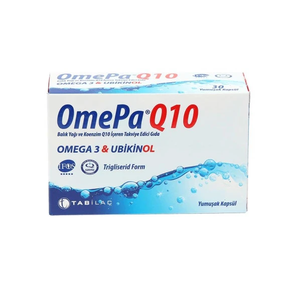 OmePa Q10 Omega 3 Ubiquinol 90 Kapsül