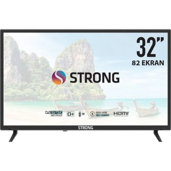 Strong 32" MS32EC2000 HD  82 Ekran Uydu Alıcılı LED TV