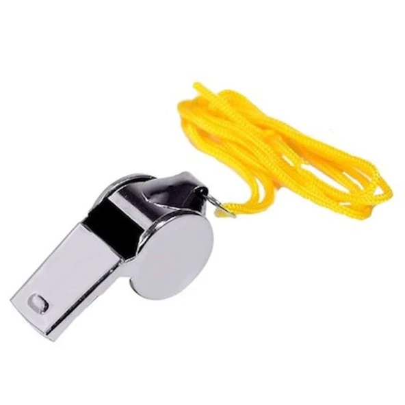 Metal Ipli Hakem ve Deprem Düdüğü - Tekli