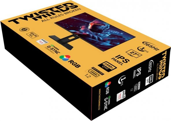 Twısted Mınds 27 TM272QE Qhd 165Hz 1ms HDMI Dp Freesync/gsync Çerçevesiz Rgb IPS Gamıng Monitör - 6