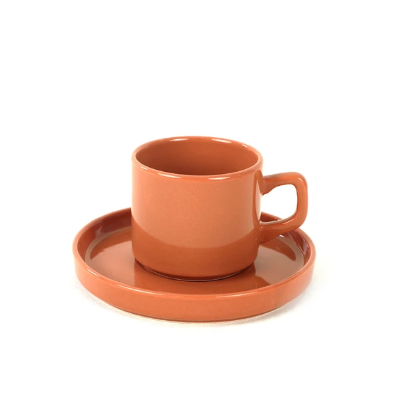 Keramika Mixed Stackable Çay Fincan Takımı 12 Parça 6 Kişilik - 406/620 - 5