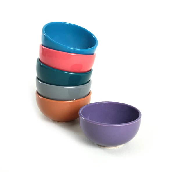 Keramika Mixed Bulut Çerezlik/Sosluk 8 Cm 6 Adet 406/620 - 2