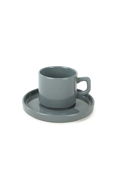 Keramika Mixed Stackable Çay Fincan Takımı 12 Parça 6 Kişilik - 406/620 - 4