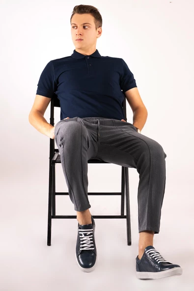 Hakiki Deri Erkek Günlük Spor Ayakkabı Casual Bağcıklı Sneaker - Resim 7