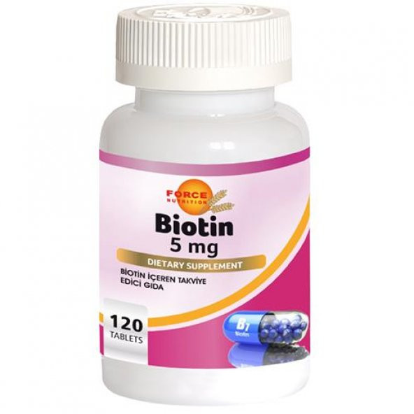 Force Nutrition Biotin 5 Mg 120 Tablet