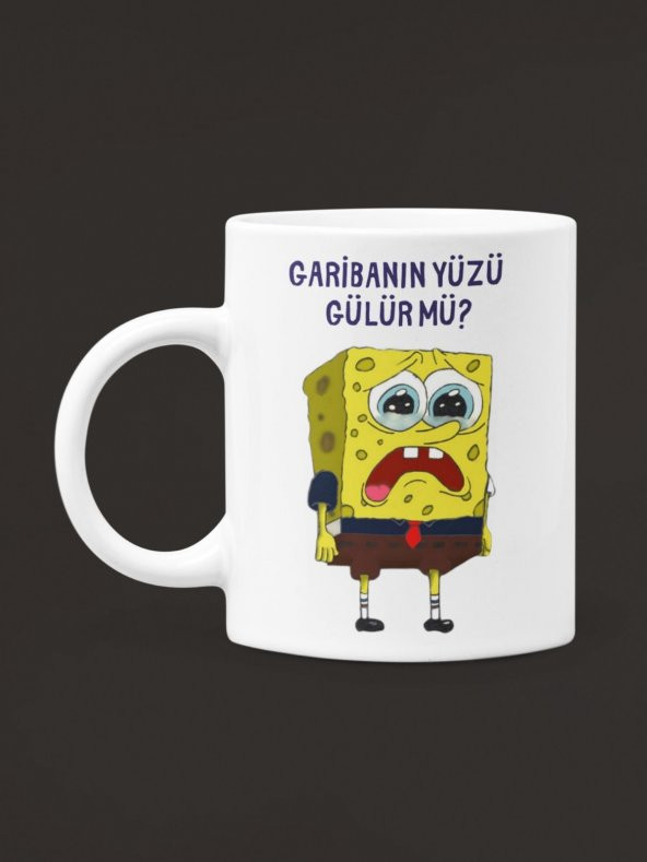 GARİBANIN YÜZÜ  GÜLÜR MÜ? Sünger Bob Kare Pantolon, Spongebob Tasarımlı Kupa Bardak