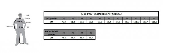 5.11 PATROL RAIN SIYAH PANTOLON - 11